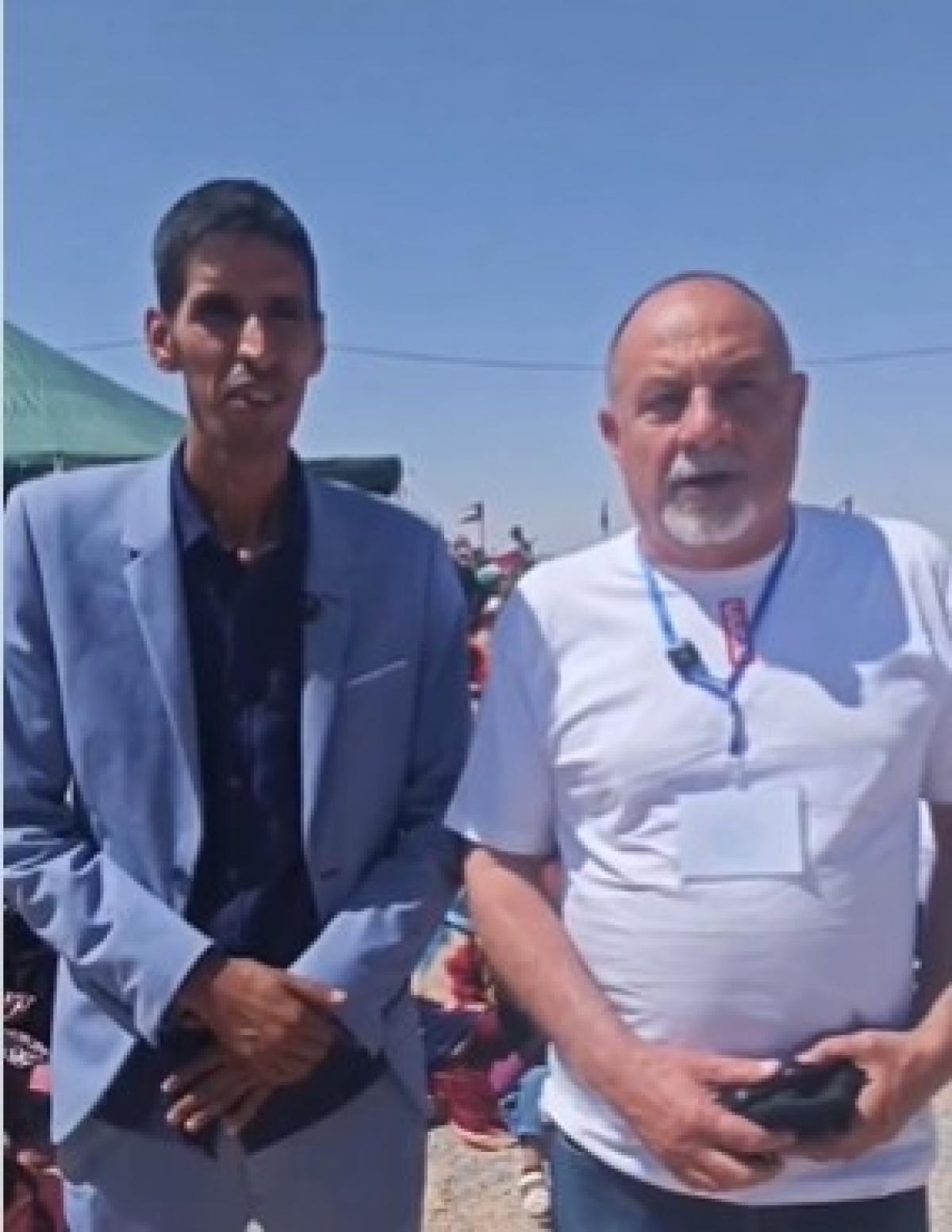 Agustín Martín junto a Mohamed Salem Hamma, responsable de internacional de UGTSARIO