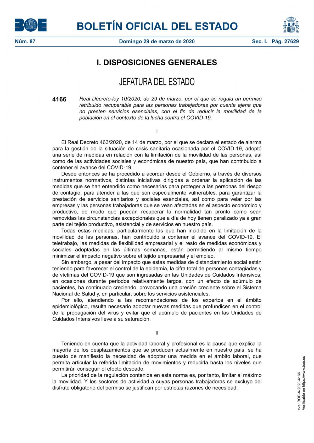 BOE 29 de marzo