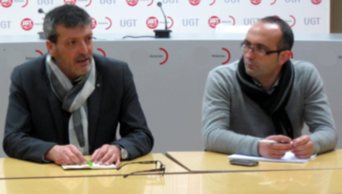 Edouard Martn y Damin Manzano durante la reunin. 