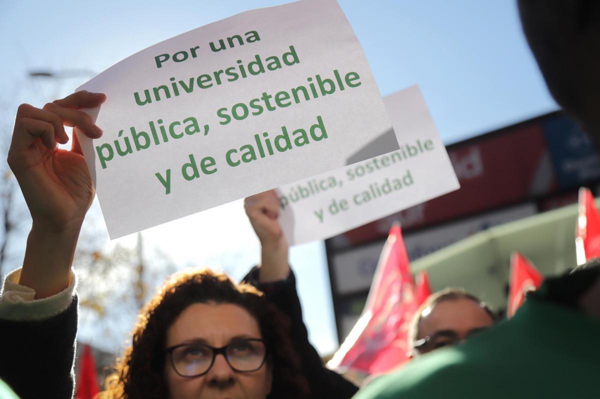CCOO en manifestacin en defensa de la universidad pblica, mayo de 2025. Fran Lorente