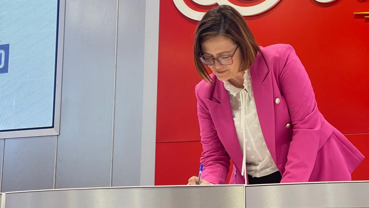La secretaria confederal de Mujeres, Igualdad y Condiciones de Trabajo de CCOO, en la firma "Pacto Social por un Pacto de Estado frente a los discursos de odio contra grupos en situaciones de vulnerabilidad".