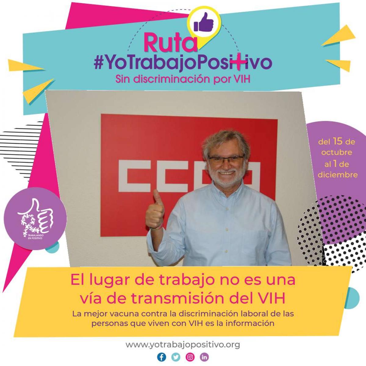El secretario de Organizacin, Fernando Lezcano, participa en la Ruta #YoTrabajoPositivo