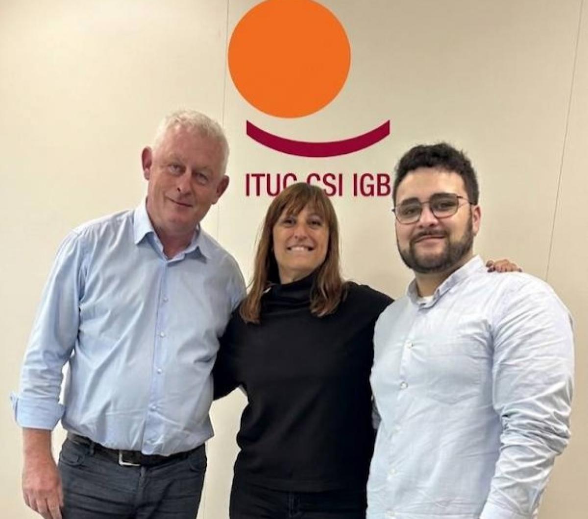 Luc Triangle, con Cristina Faciaben y Jorge Moral