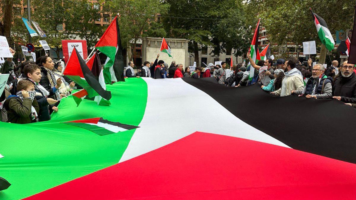 20231029. Manifestacin de apoyo de Palestina en Madrid.