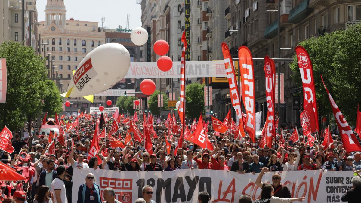 Manifestacin confederal 1 de Mayo en Madrid
