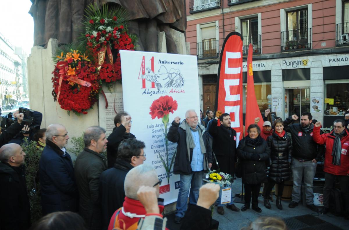 Galera de imgenes homenaje 41 aniversario Abogados de Atocha