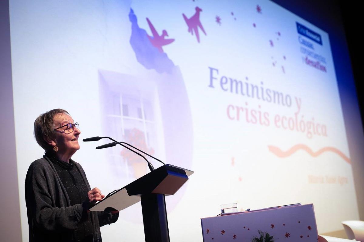 María Xosé Agra, en su intervención "feminismo y crisis ecológica".