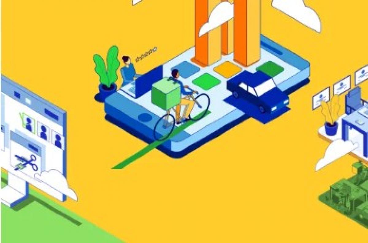 Economía de plataformas [Imagen de la web de OIT]