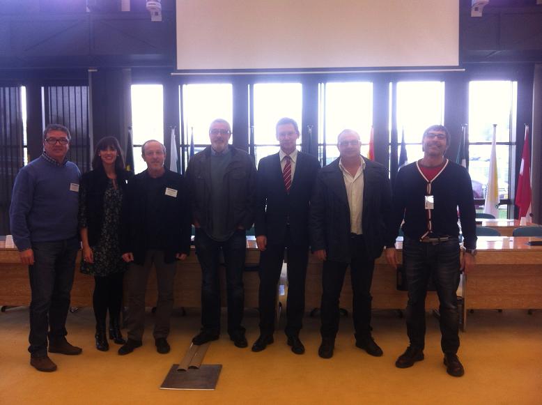 La delegacin espaola junto al secretario general de IndustriAll European Trade