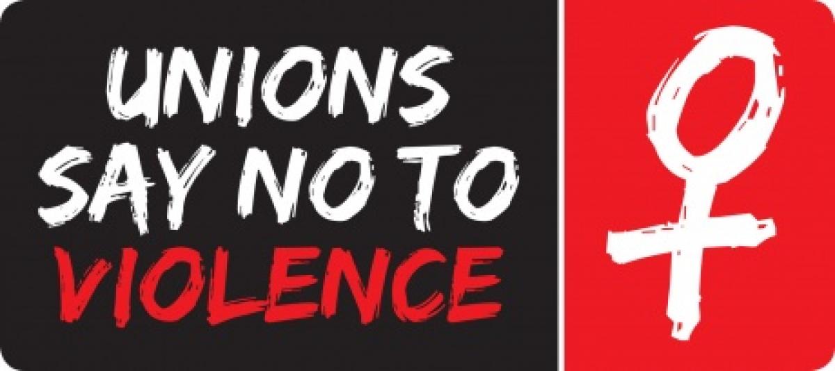 Imagen de la campaa de industriALL contra la violencia de gnero