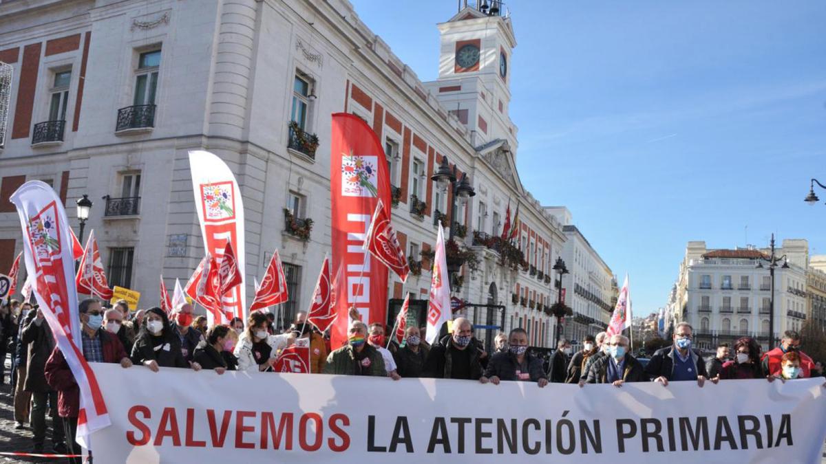 Manifestacin en defensa de la Atencin Primaria en las calles de Madrid