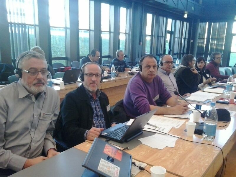 La delegacin de Industria y FITEQA de CCOO que asiste al comit ejecutivo de IndustriAll