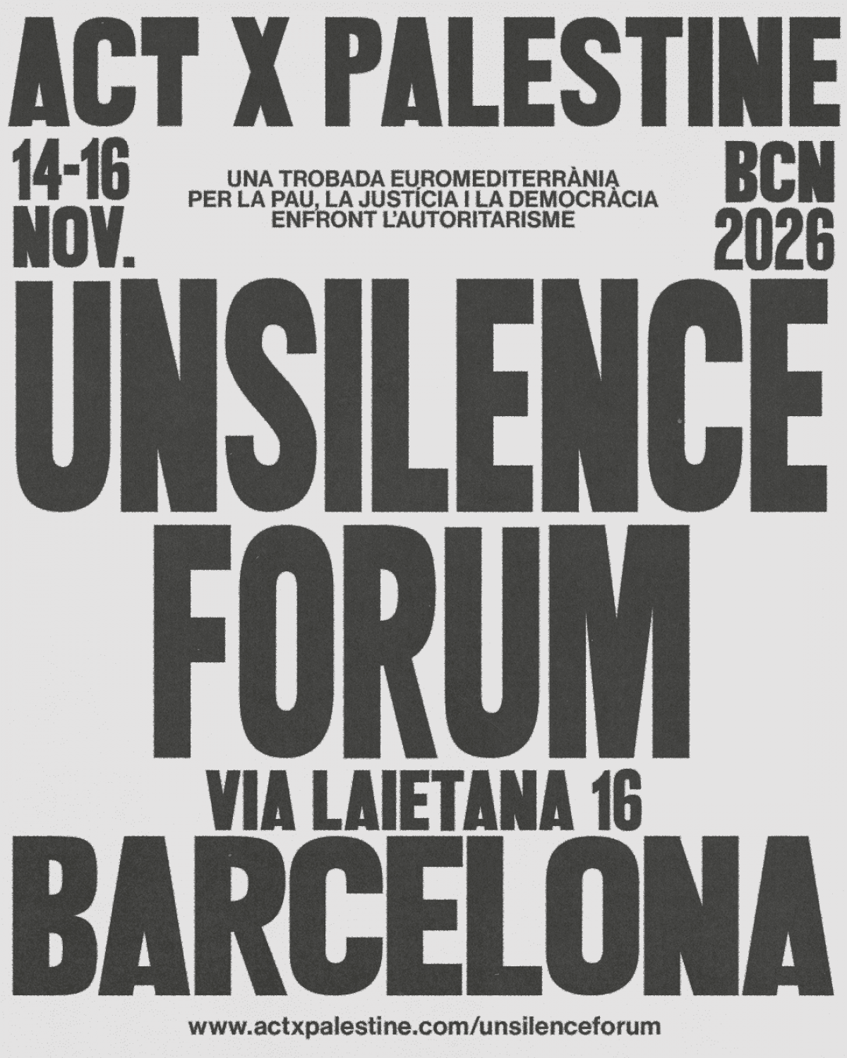 Forum unsilence Palestina