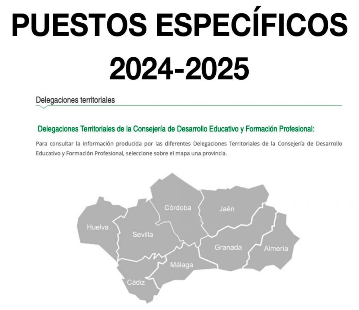 Puestos especficos