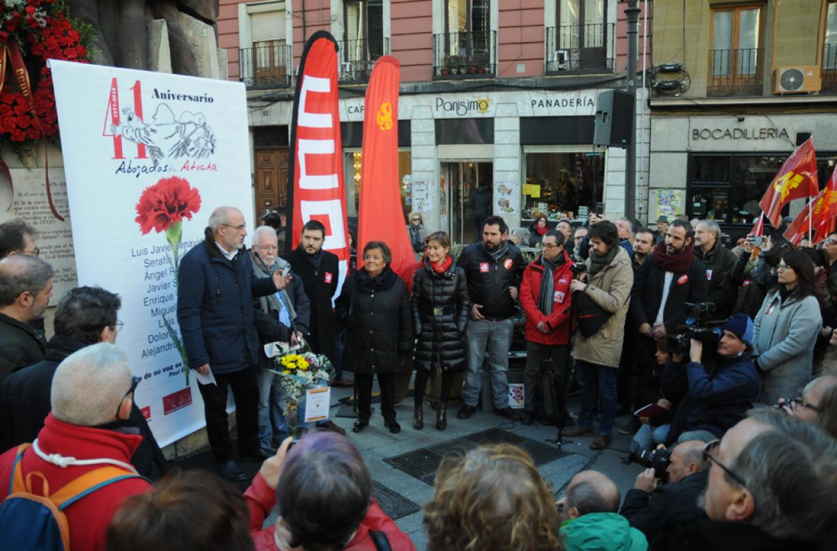 Galera de imgenes homenaje 41 aniversario Abogados de Atocha