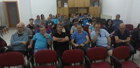 Imagen de la asamblea de esta maana. 