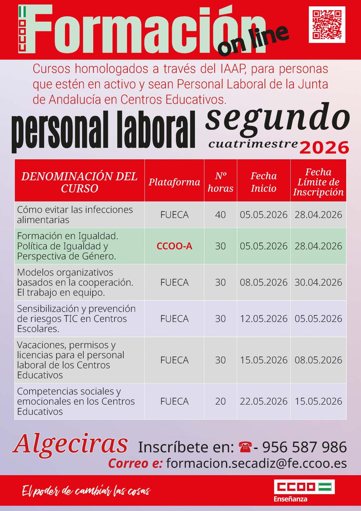 Algeciras. Formación Personal Laboral.