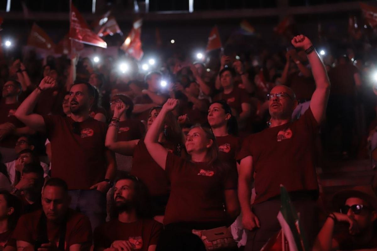 La emoción llenó el Palacio de Vistalegre en otra cita histórica.