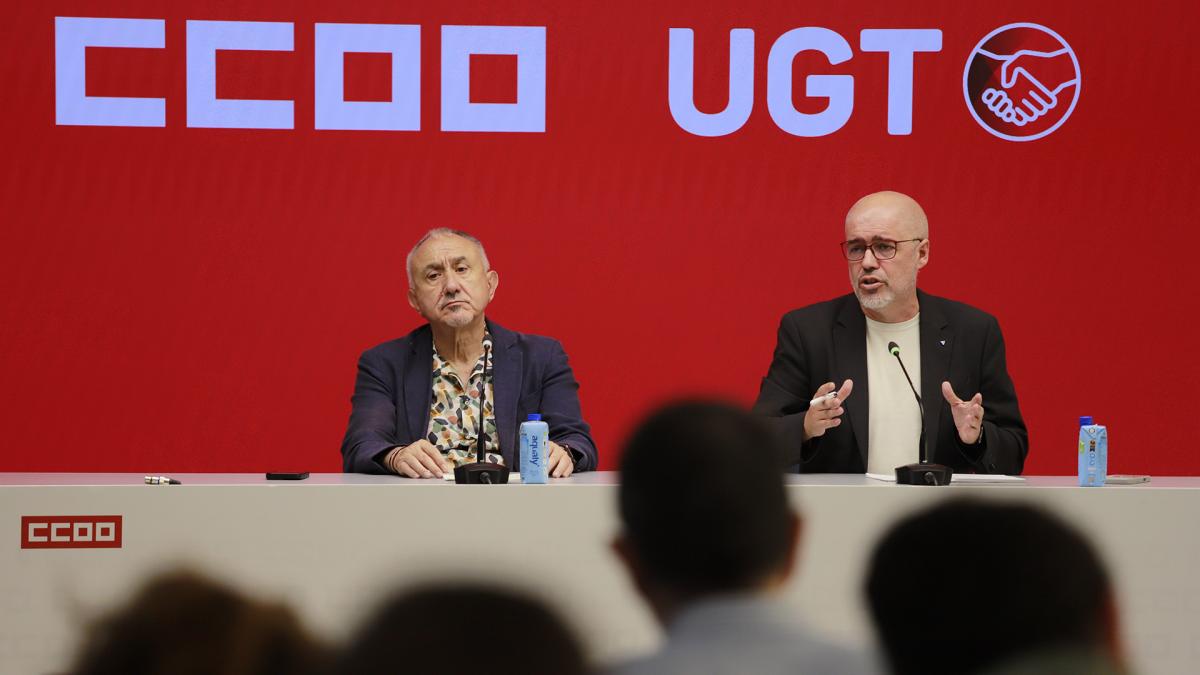 CCOO y UGT presentan en rueda de prensa el Fondo de Solidaridad
