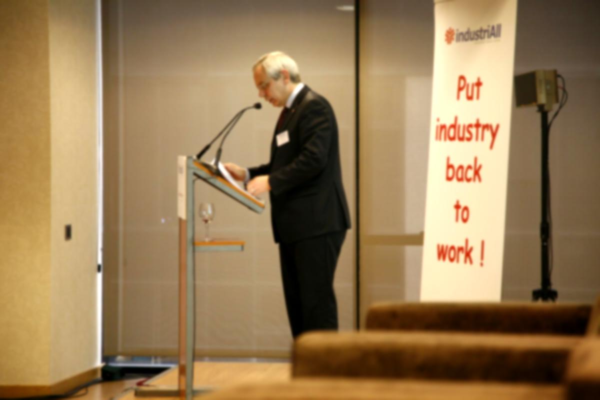Michael Vasiliadis, presidente de industriAll European Trade Union