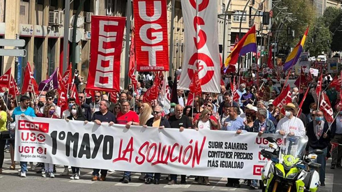 Manifestacin 1 de Mayo Murcia