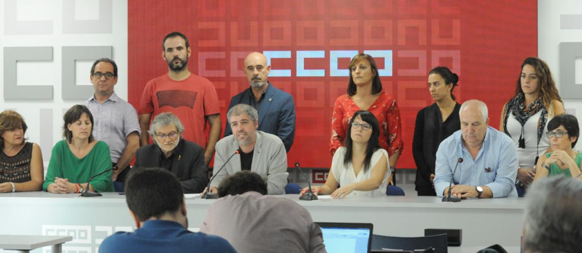 Rueda de prensa de la Ejecutiva confederal