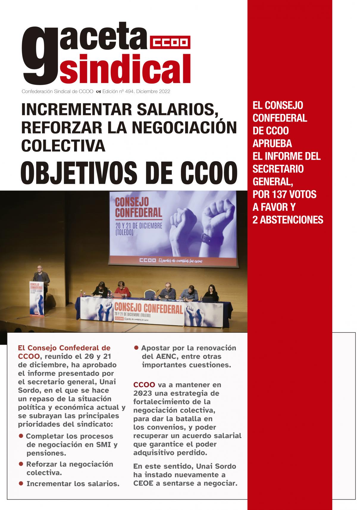 Gaceta Sindical n 494