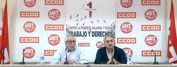 Toxo y lvarez presentan las movilizaciones del 1 de mayo