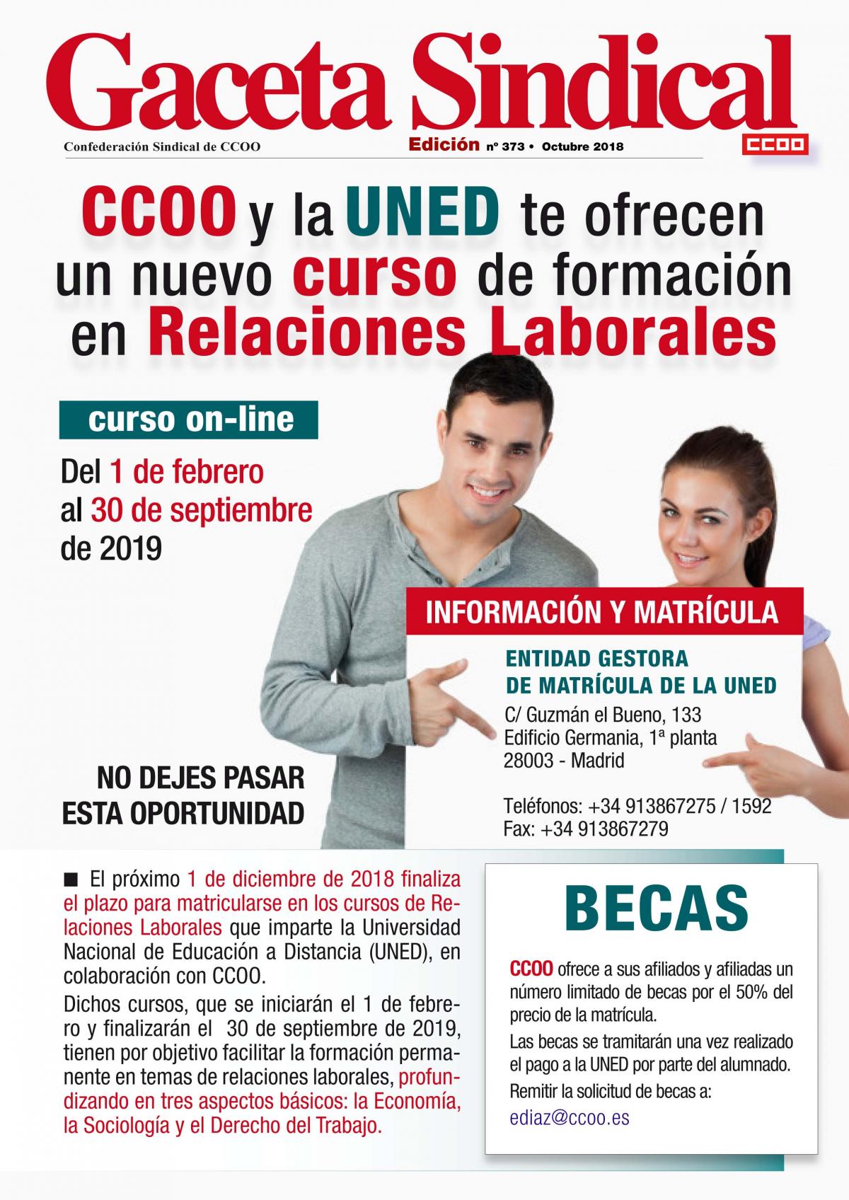 Gaceta Sindical cursos RRLL