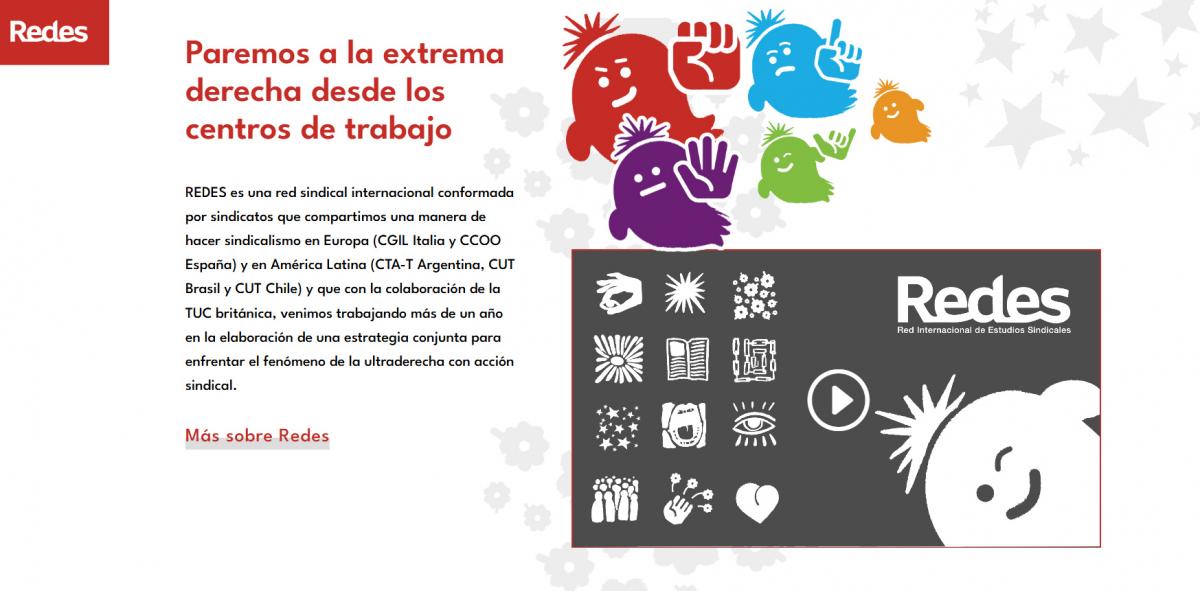 REDES es una red sindical internacional que, entre otras herramitnas, pone a disposición una web con coentidos y recursos.