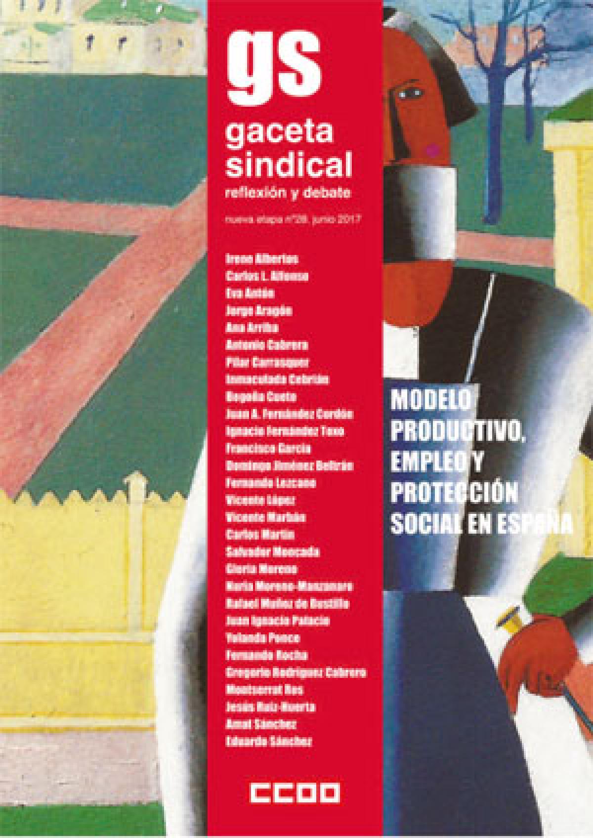 nº 28. Modelo productivo, empleo y protección social en España