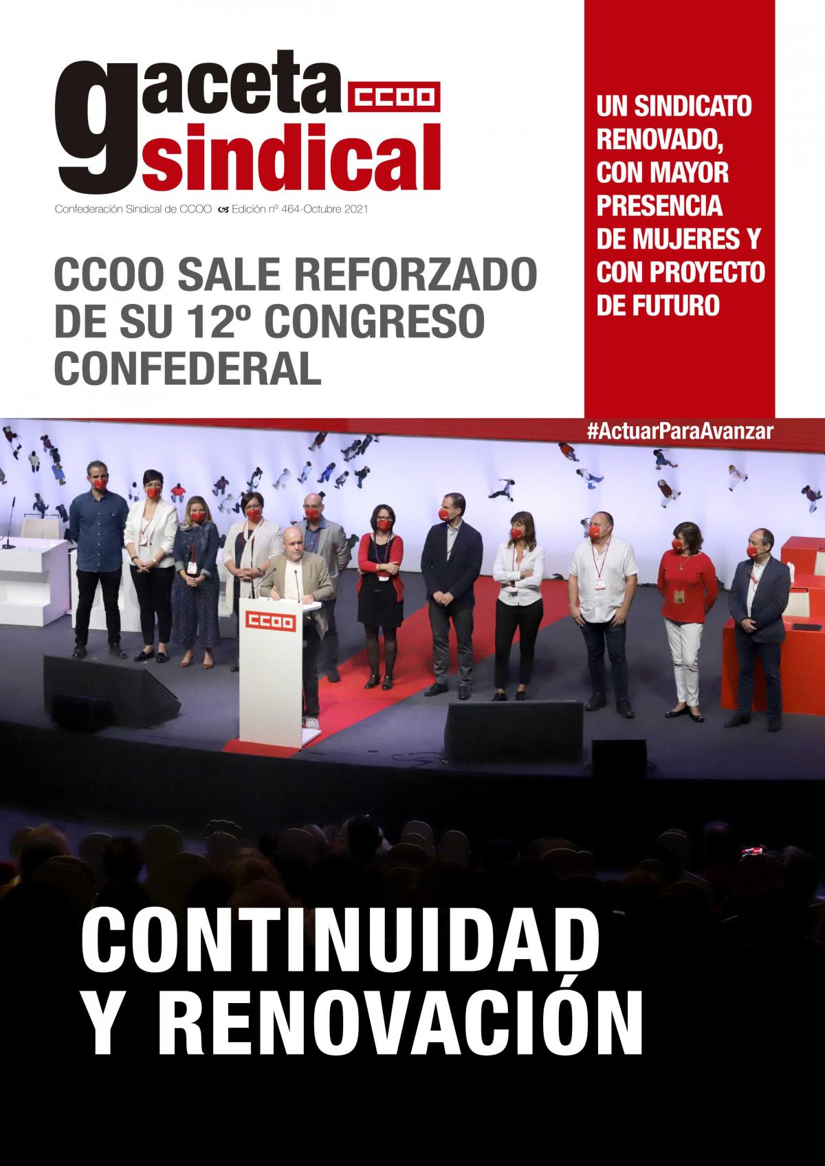 GACETA SINDICAL 12 CONGRESO CONFEDERAL