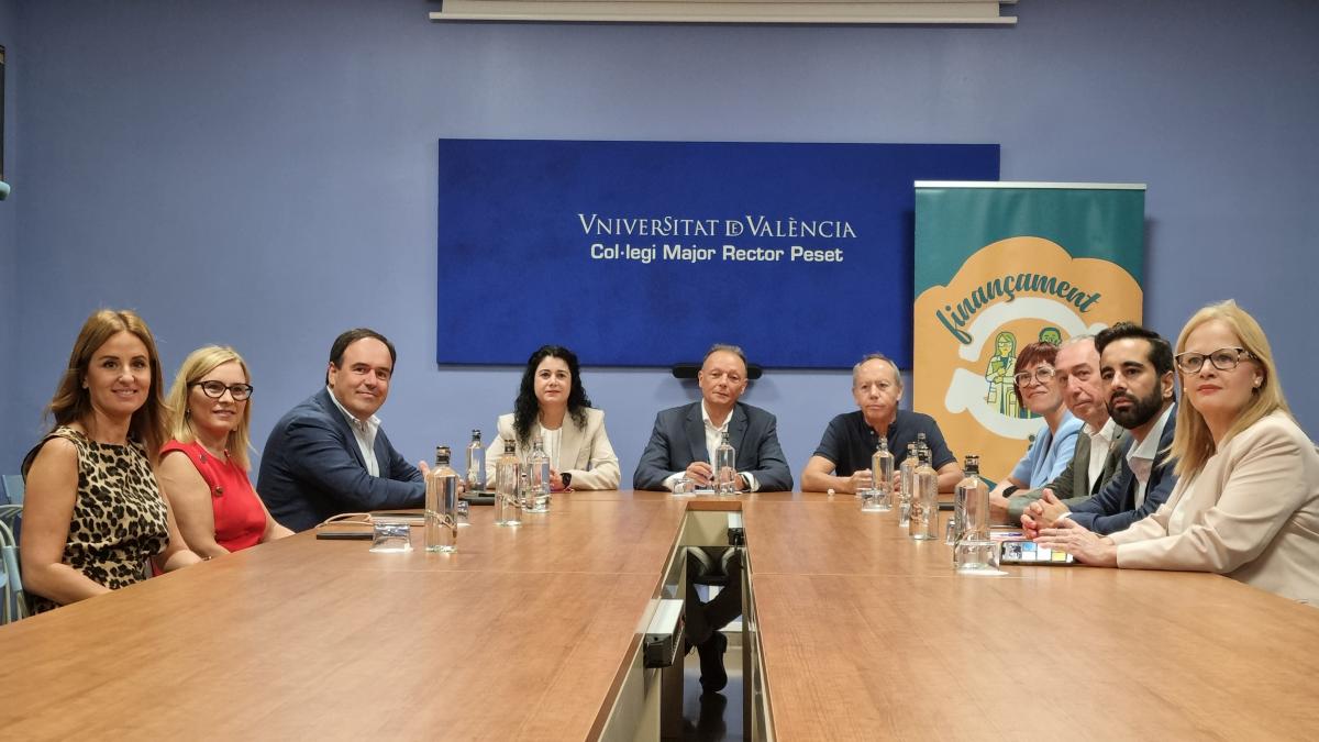 Imatge d'arxiu de la darrera reuni de la Plataforma pel Finanament Just