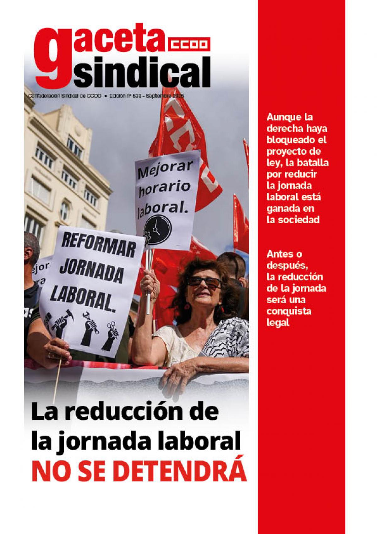 Portada Gaceta 538 Jornada laboral