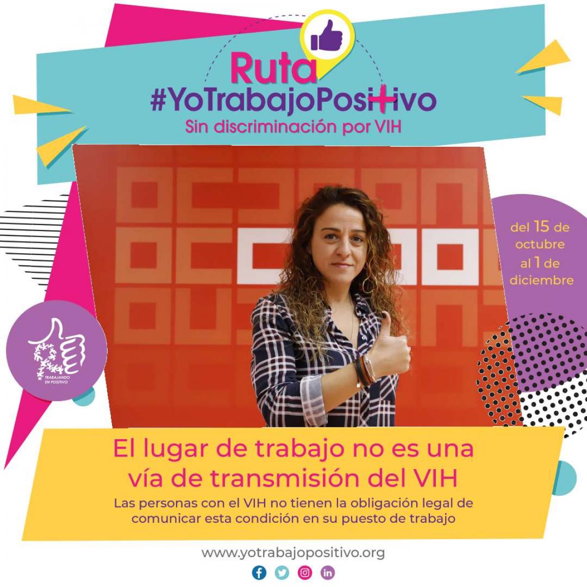 La secretaria de Mujeres e Igualdad, Elena Blasco Martn, participa en la Ruta #YoTrabajoPositivo
