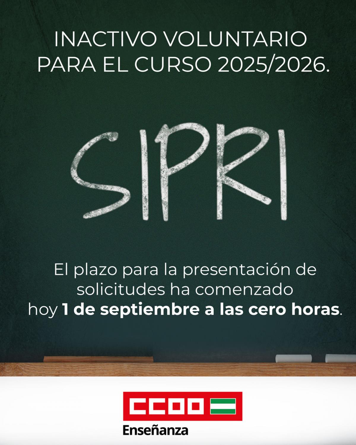 Sipri. Declaración inactivo