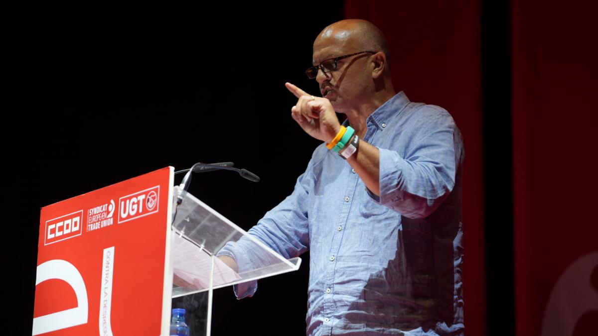 Jean-Michel Hutsebaut, vicepresidente IndustriAll, puso el acento en la autonomía de la industria europea.