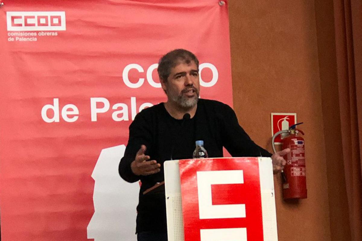 Unai Sordo en la asamblea de Palencia