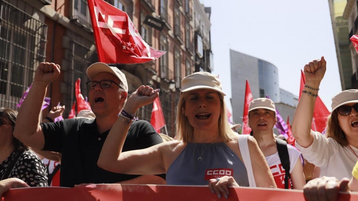CCOO cierra con una multitudinaria asamblea en Madrid el ciclo de movilizaciones bajo el lema ‘Salario, techo y tiempo’