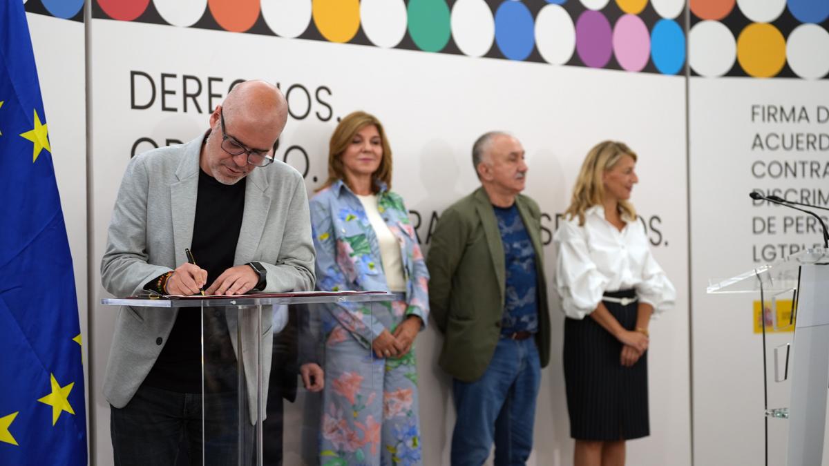 23 de junio: Firma y Acuerdo sobre la no discriminacin LGTBI en el mbito laboral.