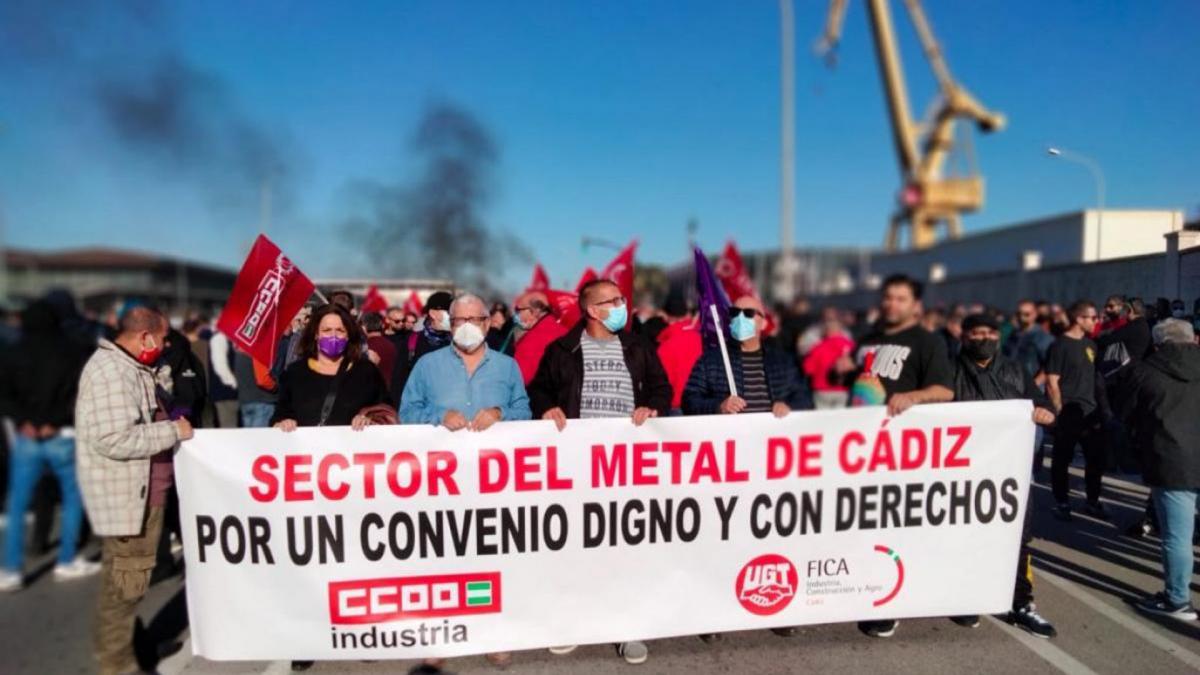 18 de junio: Movilización en defensa del Metal en Cádiz