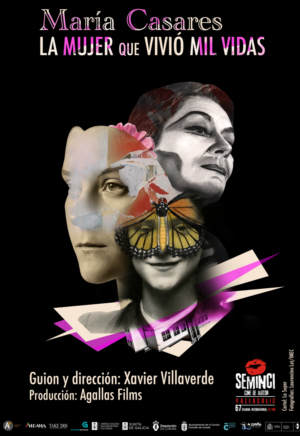 Cartel de la película documental "María Casares. La mujer que vivió mil vidas", de Xavier Villaverde.