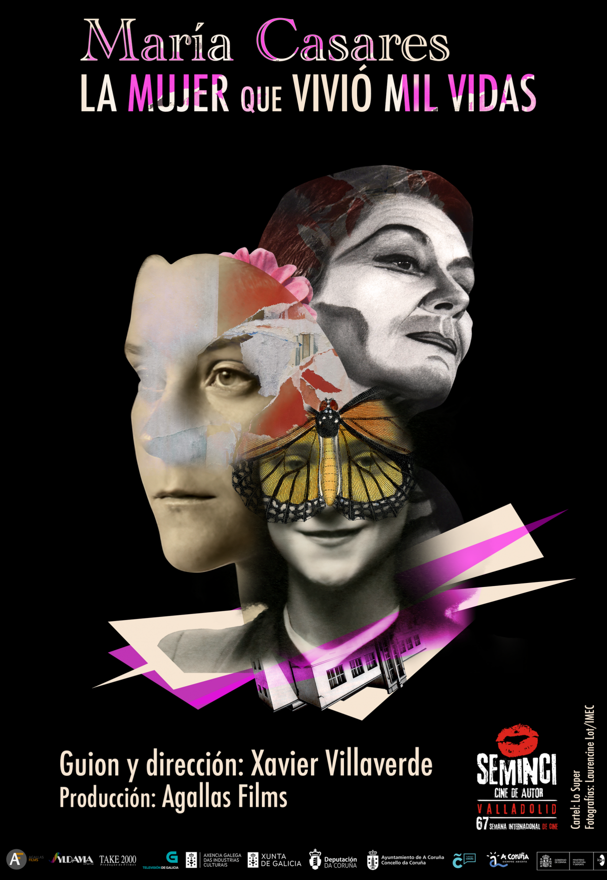 Cartel de la pelcula documental "Mara Casares. La mujer que vivi mil vidas", de Xavier Villaverde.